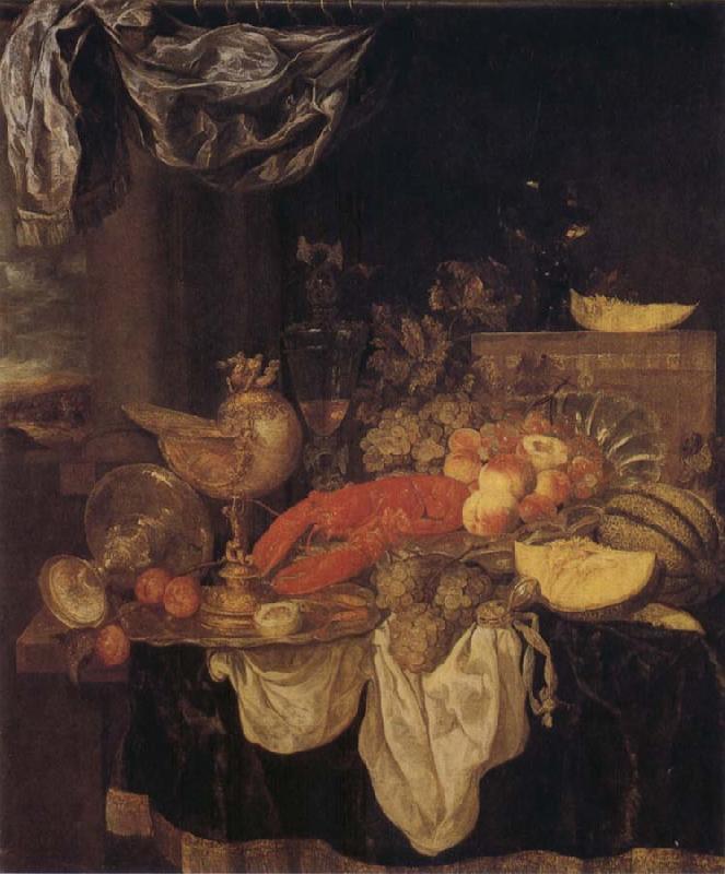 BEYEREN, Abraham van Still Life with Lobster